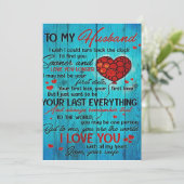 夫への手紙 |私の夫の贈り物に素敵 シーズンカード (スタンド正面)