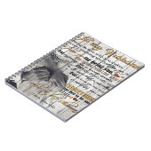 夫への手紙、素敵な引用文ギフト ノートブック (左側)