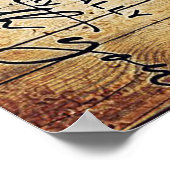 夫への手紙、素敵な引用文ギフト ポスター (角)