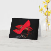 夫への手錠の誕生日カード カード (黄色い花)