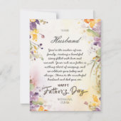 夫への父の日のカード　写真付き シーズンカード (正面)