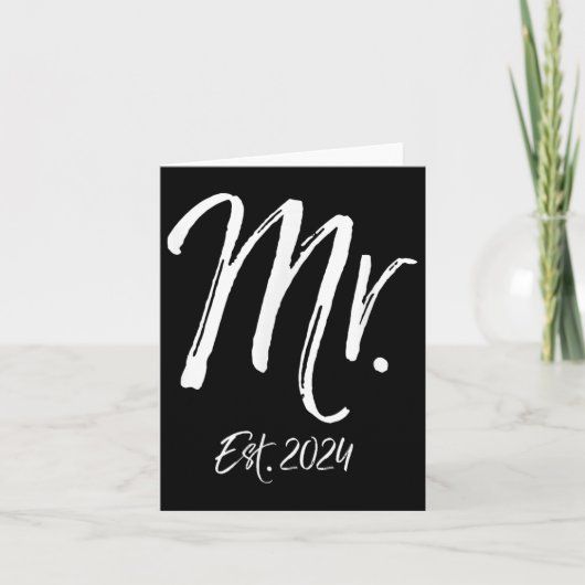 夫への結婚記念日のアイデア　ギフト Mr. カード (正面)