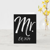 夫への結婚記念日のアイデア　ギフト Mr. カード (黄色い花)