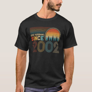 夫への結婚20周年記念 エピックな夫 誠実 Tシャツ