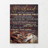 夫への装飾 | 新しい家の最高の贈り物 三つ折り案内状 (カバー)