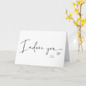 夫への記念日の贈り物を愛する カード (黄色い花)