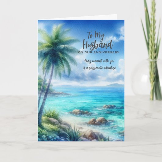 夫への記念日グリーティングカード サンキューカード (正面)