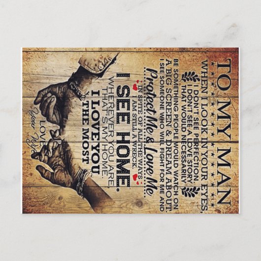 夫への誕生日プレゼント | 夫の誕生日ギフト | ポストカード (正面)