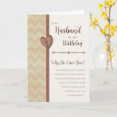 夫への誕生日 – なぜ私はあなたを愛するのか？カード カード (黄色い花)