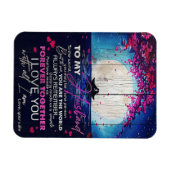 夫への誕生日 |夫への手紙 マグネット (横)