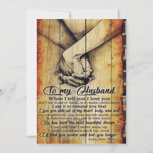 夫への贈り物 |かわいい夫の贈り物 シーズンカード (正面)