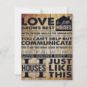 夫への贈り物 |パーソナライズされた文字 招待状 (正面)