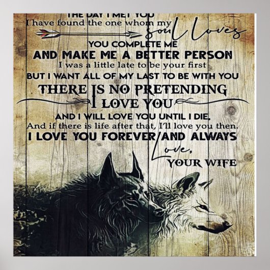 夫への贈り物、ホリデー ポスター (正面)