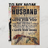 夫への贈り物 |素敵な夫の手紙 | シーズンカード (正面/裏面)