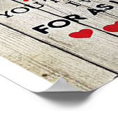 夫への贈り物 |素敵な夫の手紙 ポスター (角)