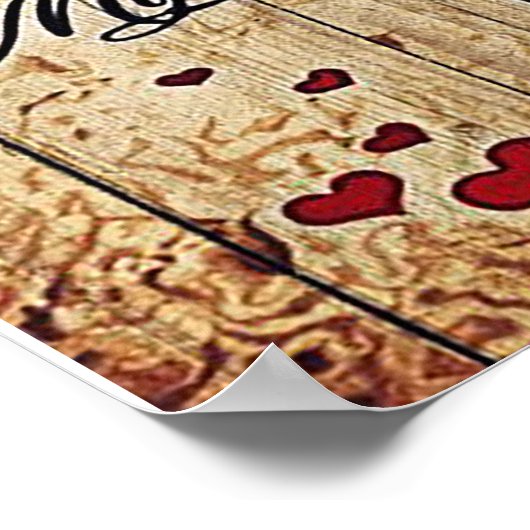 夫への贈り物 |素敵な夫の手紙 ポスター (角)