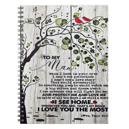 夫への贈与 |夫に素敵な手紙 ノートブック (正面)