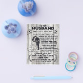 夫への贈与 |夫へのギフト最高のに チラシ (シングル)