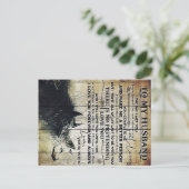 夫への面白い名言 | 新築ギフト | ポストカード (スタンド正面)