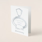 夫への25周年メッセージ 箔カード (正面)