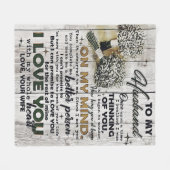 夫へ |ご主人へ |恋の引用文 フリースブランケット (正面(横))