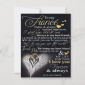 夫へ |夫との愛引用文| 招待状 (正面)