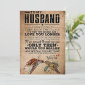 夫へ　愛してるよ 永く サンキューカード (スタンド正面)