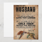 夫へ　愛してるよ 永く サンキューカード (正面/裏面)