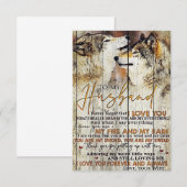 夫へ 愛してる 出欠カード (正面/裏面)