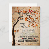 夫へ 私の夫に家が見える 招待状 (正面/裏面)