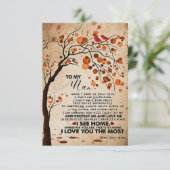 夫へ 私の家が見える 出欠カード (スタンド正面)