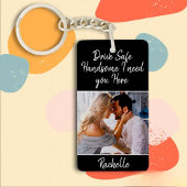 夫またはボーイフレンドへのフォトドライブセーフギフト キーホルダー