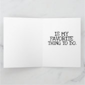 夫または妻のためのロマンチックなスプーンのカード カード (内部)