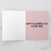 夫または妻へのバレンタインデーのカード カード (内部)