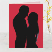 夫または妻へのバレンタインデーのカード カード (黄色い花)