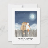 夫または妻への愛らしい猫のバレンタインカード シーズンカード (正面)