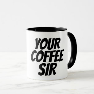 夫やボーイフレンドのためのコーヒーSIRマグカップ マグカップ