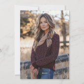 夫や恋人へのバレンタイン写真ラブカード シーズンカード (裏面)