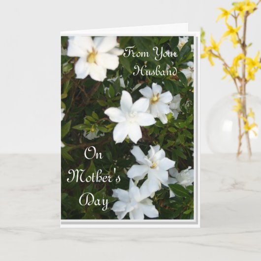 夫より母の日 カード (黄色い花)