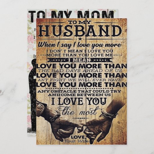 夫を愛して |かわいい引用文 | シーズンカード (正面/裏面)