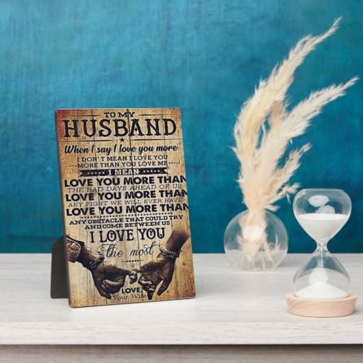 夫を愛して |かわいい引用文 | フォトプラーク (側面)