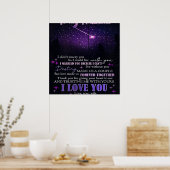 夫を愛して |かわいい引用文 | ポスター (キッチン)