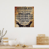 夫を愛して |かわいい引用文 | ポスター (キッチン)