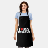 夫を愛す エプロン (着用した状態)