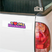 夫を愛す バンパーステッカー (トラック上)