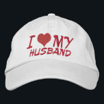 夫を愛す 刺繍入りキャップ<br><div class="desc">ハート刺繍…私は私の夫を愛すカスタマイズる（あなた自身の単語/sと） ..赤いハートはキャップに縫い付けた…理想的な誰または何を愛する世界を示すために…夫を置き換える…ほとんど何でもしたい…妻…ボーイフレンド…妻…夫…犬。</div>