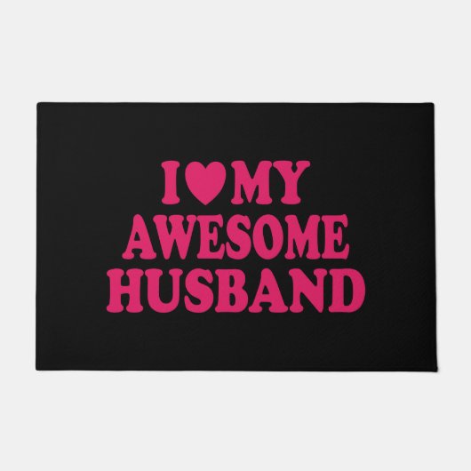 夫を愛素晴らしす ドアマット (正面)