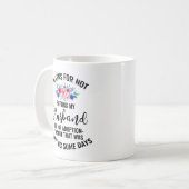 夫を感謝してい養子に出さないこと コーヒーマグカップ (正面左)