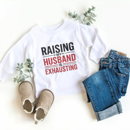 夫を起こすとTシャツが疲れる – おもしろい W スウェットシャツ