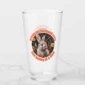 夫を運転熱狂するして…うさぎ タンブラーグラス (正面)
